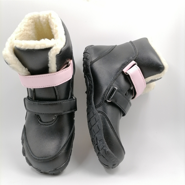 Dziecięce buty zimowe Barefoot skórzane dla dziewczynek i chłopców - Wianko - 23