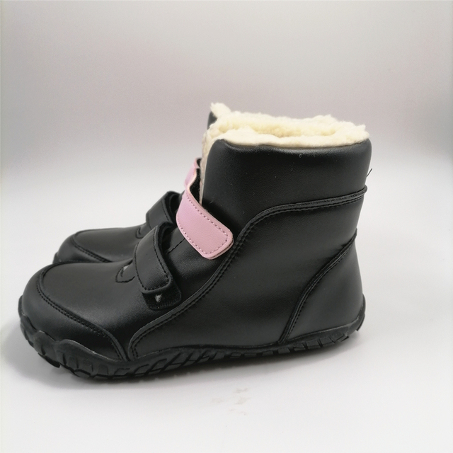 Dziecięce buty zimowe Barefoot skórzane dla dziewczynek i chłopców - Wianko - 17