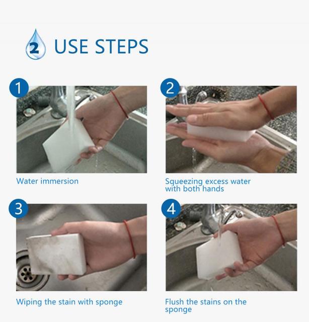 100*60*20mm biała gąbka z melaminy gąbka do wycierania do kuchni biuro łazienka czyste akcesoria/do czyszczenia naczyń gadżety kuchenne - Wianko - 7