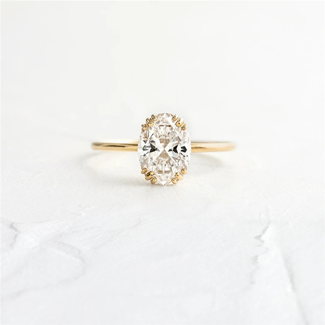 Rozwinięty tytuł produktu: Prosty pierścionek obrączkowy dla kobiet z cyrkoniami, wykonany ze srebra próby 925, trendy biżuteria ślubna i zaręczynowa - Wianko - 8