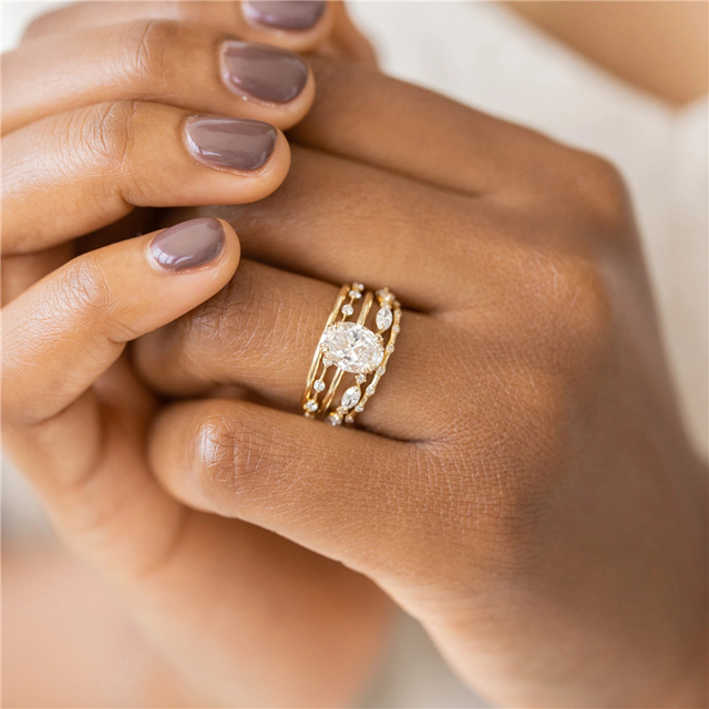 Rozwinięty tytuł produktu: Prosty pierścionek obrączkowy dla kobiet z cyrkoniami, wykonany ze srebra próby 925, trendy biżuteria ślubna i zaręczynowa - Wianko - 15