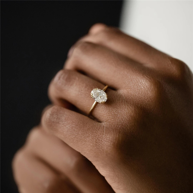 Rozwinięty tytuł produktu: Prosty pierścionek obrączkowy dla kobiet z cyrkoniami, wykonany ze srebra próby 925, trendy biżuteria ślubna i zaręczynowa - Wianko - 13