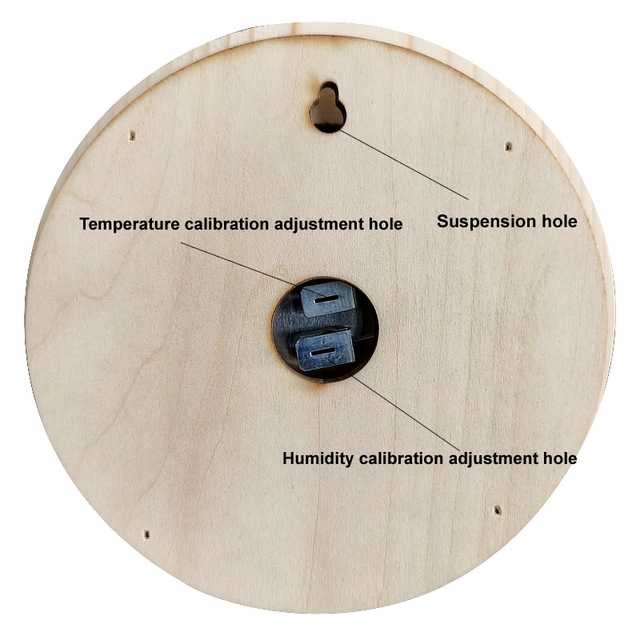 Termometr i higrometr do sauny - drewniany, odporny na warunki atmosferyczne - Wianko - 11