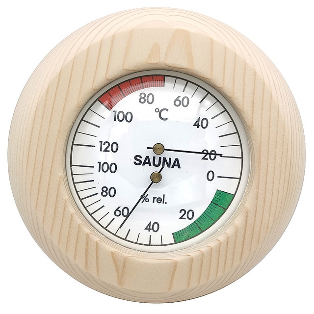 Termometr i higrometr do sauny - drewniany, odporny na warunki atmosferyczne - Wianko - 7