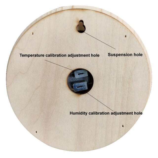 Termometr i higrometr do sauny - drewniany, odporny na warunki atmosferyczne - Wianko - 5