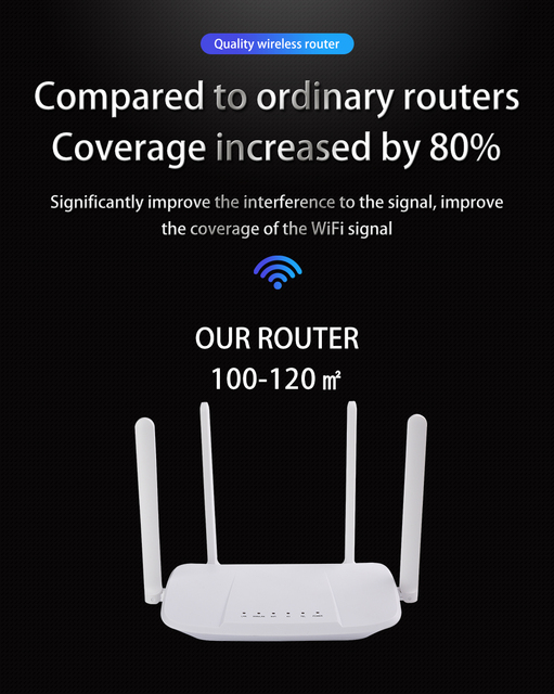 Router TIANJIE 4G z modemem Wi-Fi Hotspot 300 mb/s RJ45 RJ11 VoLTE WAN LAN - modem szerokopasmowy, VPN, NAT - Wianko - 5