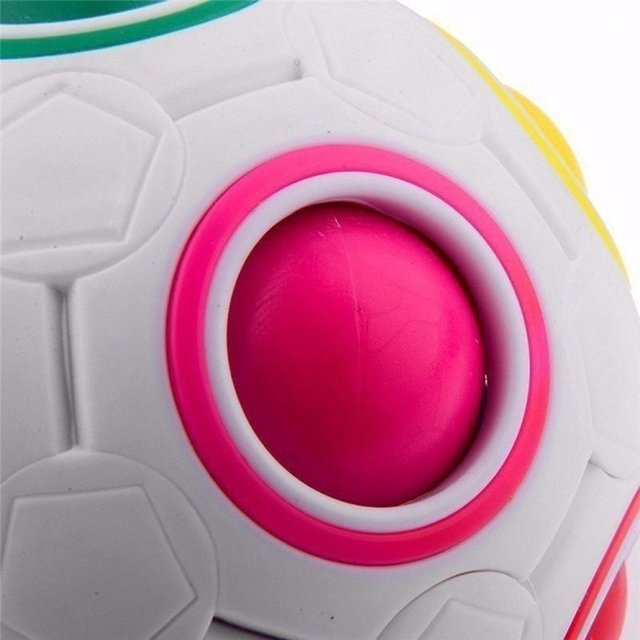Antystresowa kostka piłeczka Rainbow Montessori z motywem piłki nożnej - Wianko - 7