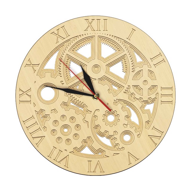 Przekładnia wielowarstwowa Cogs drewniana ściana zegar Mandala Steampunk w stylu industrialnym nowoczesne dekoracje do domu cichy zegarek kwarcowy z kółkiem zębatymNowoczesny zegar ścienny z drewnianą ścianą Mandala Steampunk w stylu industrialnym z cichym mechanizmem kwarcowym i przekładnią wielowarstwową - Wianko - 2
