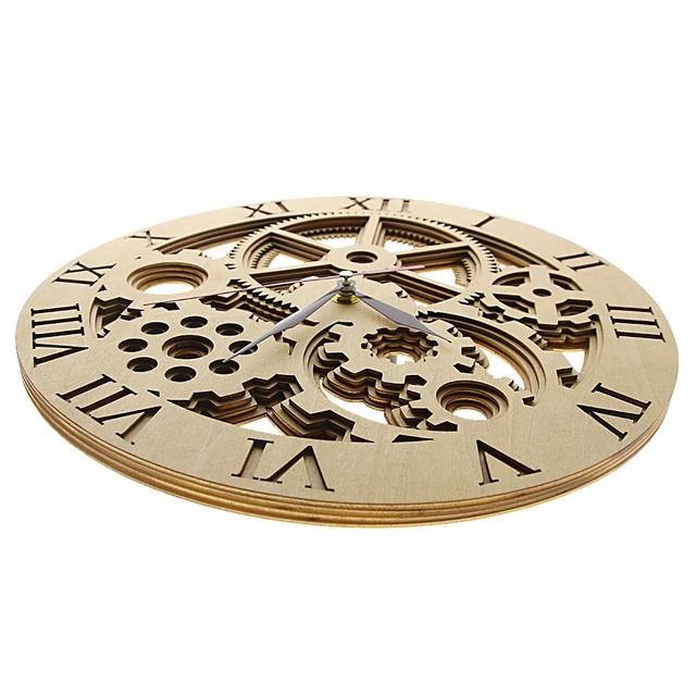Przekładnia wielowarstwowa Cogs drewniana ściana zegar Mandala Steampunk w stylu industrialnym nowoczesne dekoracje do domu cichy zegarek kwarcowy z kółkiem zębatymNowoczesny zegar ścienny z drewnianą ścianą Mandala Steampunk w stylu industrialnym z cichym mechanizmem kwarcowym i przekładnią wielowarstwową - Wianko - 4