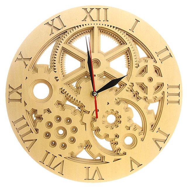 Przekładnia wielowarstwowa Cogs drewniana ściana zegar Mandala Steampunk w stylu industrialnym nowoczesne dekoracje do domu cichy zegarek kwarcowy z kółkiem zębatymNowoczesny zegar ścienny z drewnianą ścianą Mandala Steampunk w stylu industrialnym z cichym mechanizmem kwarcowym i przekładnią wielowarstwową - Wianko - 1