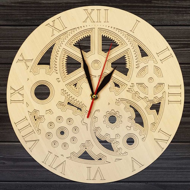 Przekładnia wielowarstwowa Cogs drewniana ściana zegar Mandala Steampunk w stylu industrialnym nowoczesne dekoracje do domu cichy zegarek kwarcowy z kółkiem zębatymNowoczesny zegar ścienny z drewnianą ścianą Mandala Steampunk w stylu industrialnym z cichym mechanizmem kwarcowym i przekładnią wielowarstwową - Wianko - 10