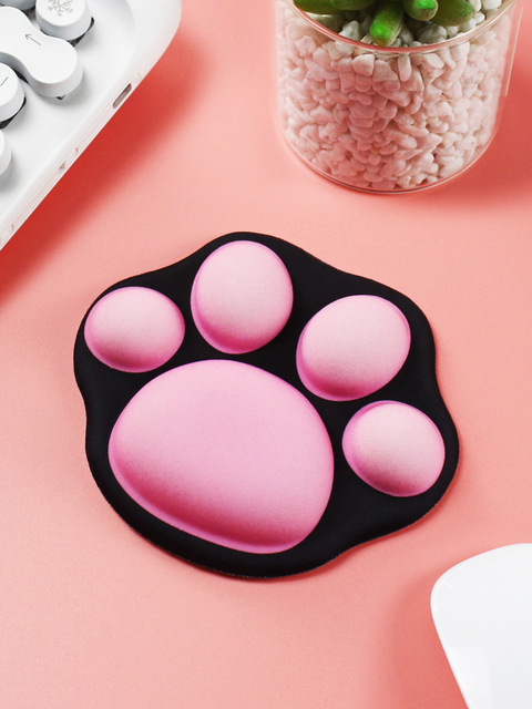 Myszo-podkładka słodki kociak pazur - kreatywna, miękka poduszka biurowa z silikonu - Wianko - 5