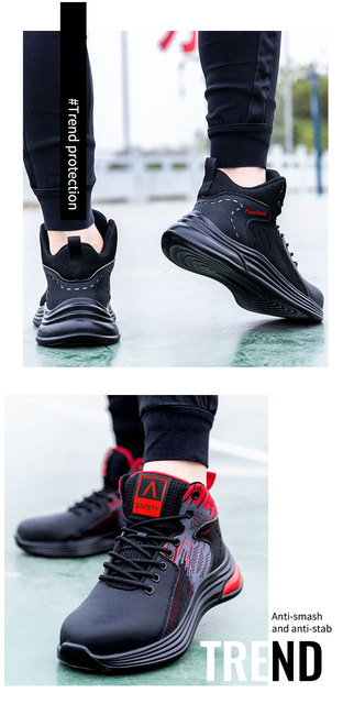 Męskie lekkie obuwie ochronne zimowe - niezniszczalne buty robocze ze stalowymi palcami - Wianko - 16