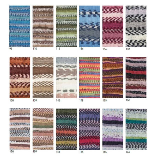 Yarnart Batik - kolorowa przędza 5x100g - 260m - 25% wełna - różnobarwne nici do szalów, swetrów i szydełkowania - Wianko - 5