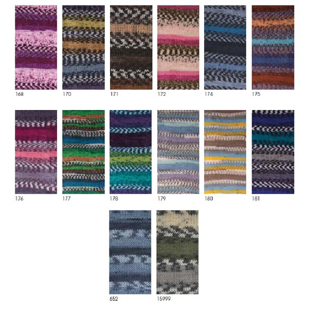 Yarnart Batik - kolorowa przędza 5x100g - 260m - 25% wełna - różnobarwne nici do szalów, swetrów i szydełkowania - Wianko - 6