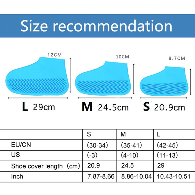 Wodoodporny składany pokrowiec na buty dla dorosłych i dzieci, kolorowy kalosz wielokrotnego użytku - Wianko - 3