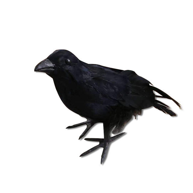 Model zwierzęcia - symulacja czarnego wrona (12 sztuk) - 18x10 cm - Wianko - 36