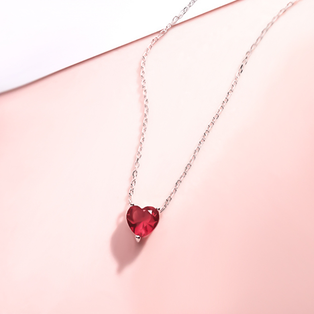 Wisiorek kryształowy w kształcie serca - biżuteryjny prezent dla dziewczyny i przyjaciółki - Wianko - 4