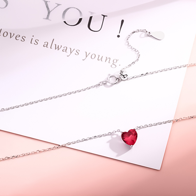 Wisiorek kryształowy w kształcie serca - biżuteryjny prezent dla dziewczyny i przyjaciółki - Wianko - 7