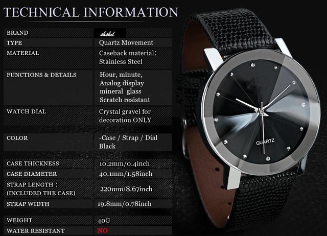 Modny zegarek casual z wieloklinowym pasem - zegarki rekreacyjne WOKAI mężczyźni i kobiety dla studentów i dzieci - Wianko - 3