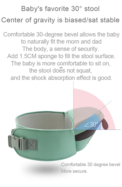Nosidełko ergonomiczne dla niemowląt Disney 0-36 miesięcy Hipseat 20kg, wygodna chusta do noszenia dziecka - Wianko - 7