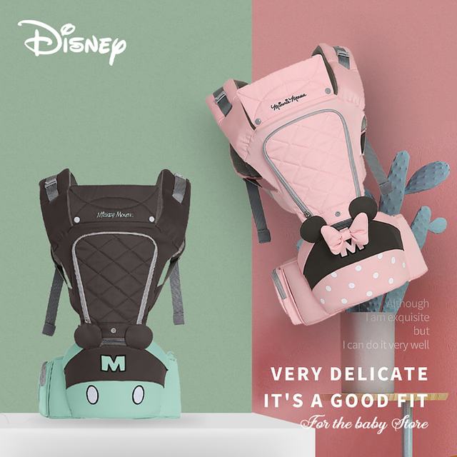 Nosidełko ergonomiczne dla niemowląt Disney 0-36 miesięcy Hipseat 20kg, wygodna chusta do noszenia dziecka - Wianko - 1