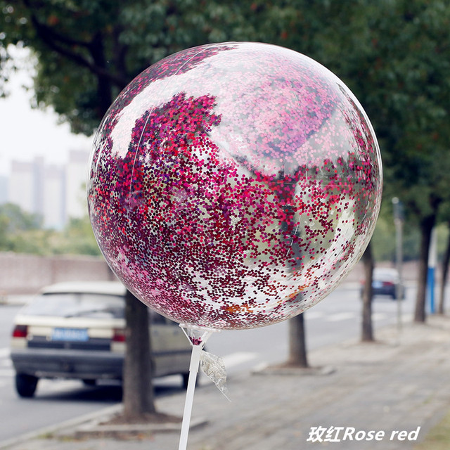Gigantyczny balon różowe złoto cekinowy - dekoracja na urodziny, ślub, rocznicę - Wianko - 15
