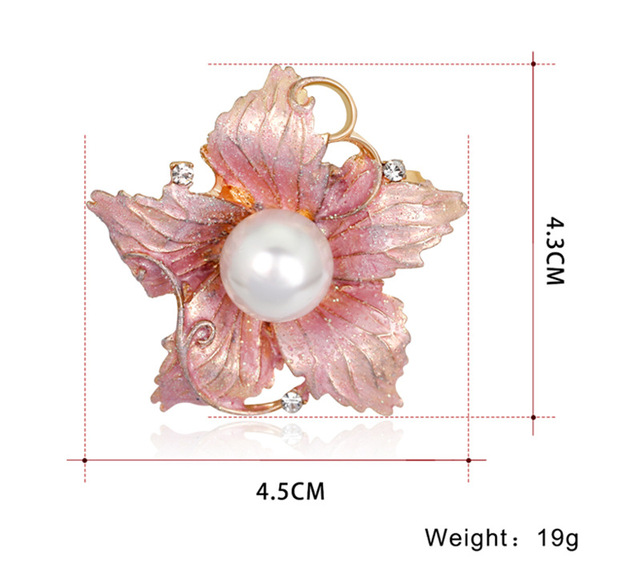 Różowa broszka z kwiatem wiśni - nowoczesne dodatki dla kobiet - Wianko - 1