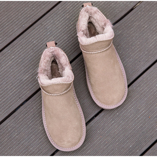 Damskie zimowe buty śniegowe Plus aksamitne antypoślizgowe trzewiki odkryte nowe płaskie damskie buty chlebowe - Wianko - 10