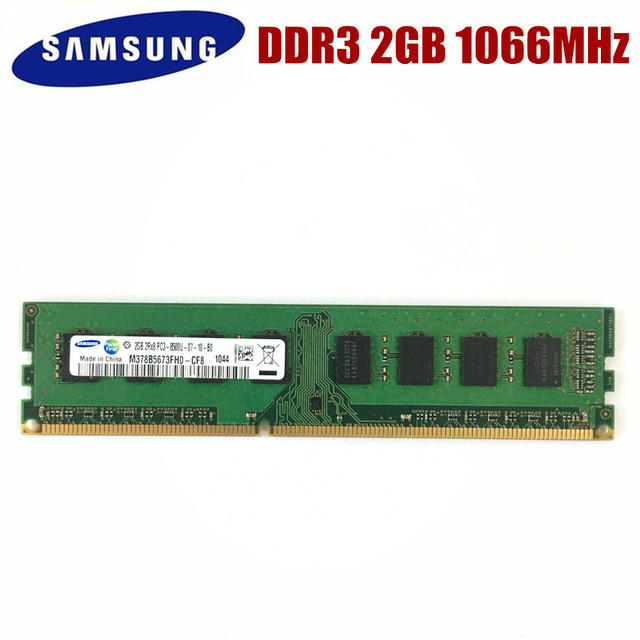 Pamięć RAM Samsung 2G DDR3 1066 MHz PC3 8500U 2GB 2RX8 komputer stacjonarny - Wianko - 2