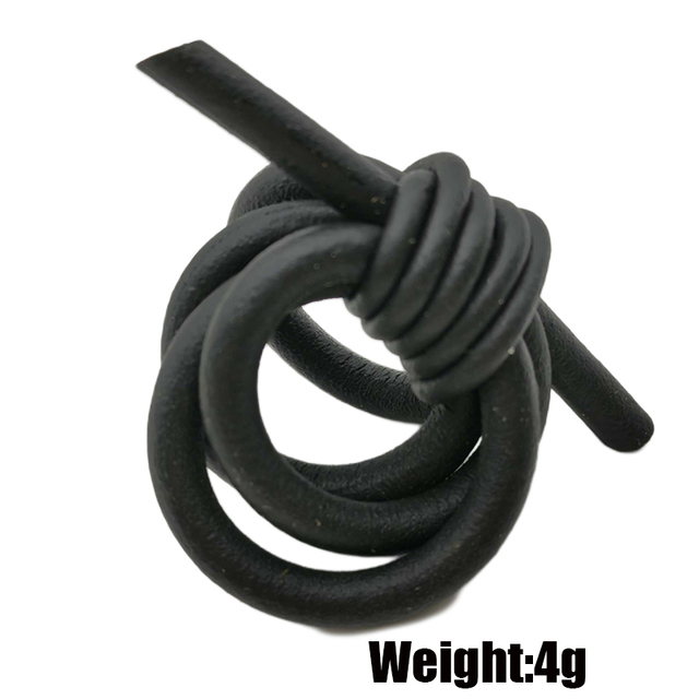 Pierścień gumowy UKEBAY Handmade o elastycznej linie, miękki i czarny, w stylu bohemia, vintage, dla kobiet - biżuteria palcowa - Wianko - 2