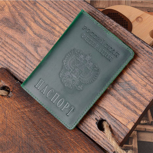 Skórzana okładka na paszport Retro męskie etui na karty biznesowe i kredytowe - 4 sztuki - Wianko - 5