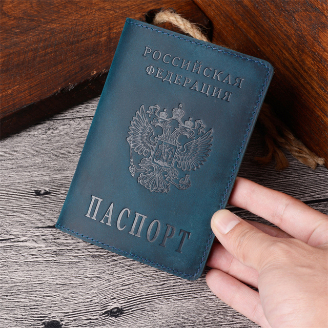 Skórzana okładka na paszport Retro męskie etui na karty biznesowe i kredytowe - 4 sztuki - Wianko - 6
