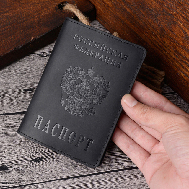Skórzana okładka na paszport Retro męskie etui na karty biznesowe i kredytowe - 4 sztuki - Wianko - 4