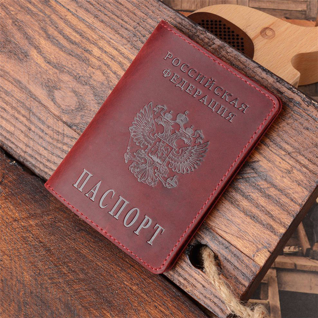 Skórzana okładka na paszport Retro męskie etui na karty biznesowe i kredytowe - 4 sztuki - Wianko - 7
