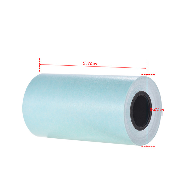 3 rolki papieru termicznego naklejek samoprzylepnych 57 x 30 mm dla PeriPage - Wianko - 6
