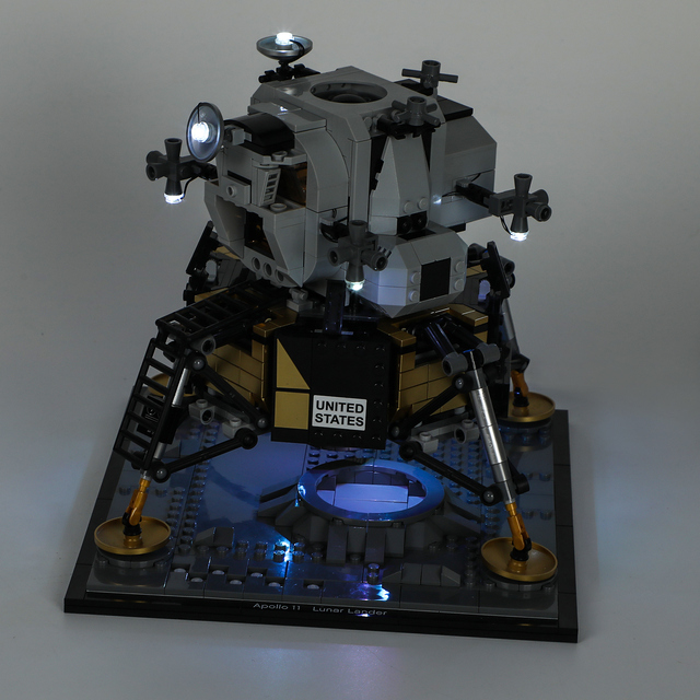 Zestaw oświetlenia Led Lightaling do modelu Apollo 11 Lunar Lander 10266 z pilotem zdalnego sterowania - Wianko - 11