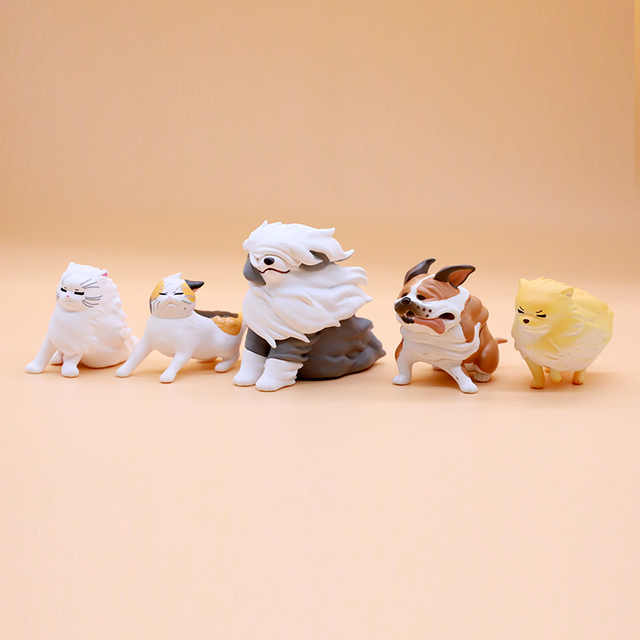 Figurka kot model psa z japońskiego Anime QUALIA - zabawka Gashapon upwind animal, ozdoba stołowa - Wianko - 2