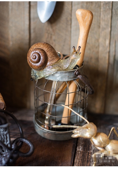 Kreatywna symulacja big snail doniczka ozdoba wazon wisząca dekoracja do ogrodu i balkonu - Wianko - 8