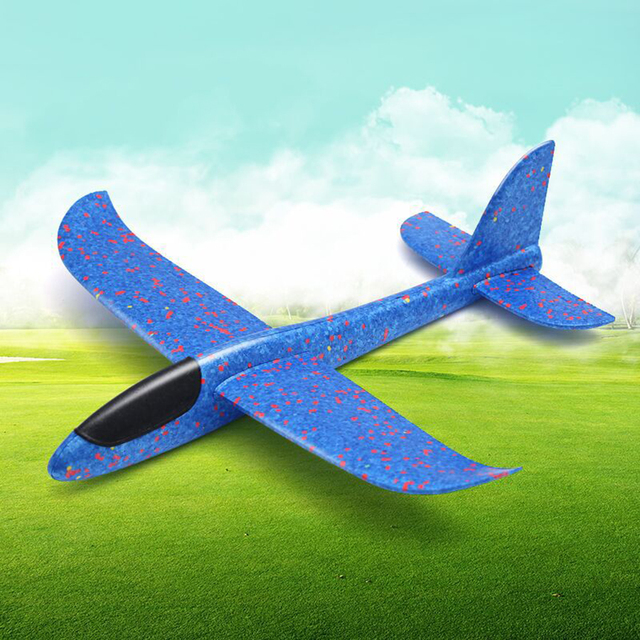 Model samolotu dla dzieci 35cm - ręcznie rzucające piankowe latające szybowce, zabawki do użytku na zewnątrz - Wianko - 3