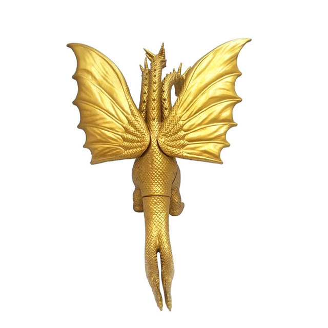 Trzygłowy smok Gojira Gomora 2 - złoty wiszący model z lalką, 18 cm - Wianko - 5