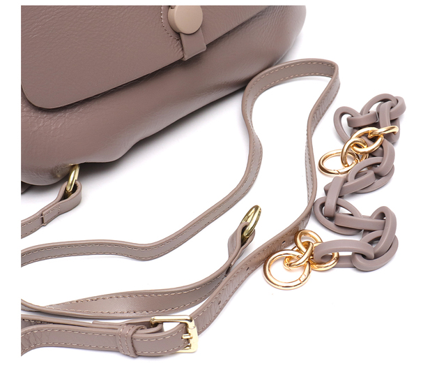 Luksusowa skórzana torba na ramię dla kobiet z łańcuchowym uchwytem - miękka torebka Messenger dla codziennego użytku - Wianko - 11