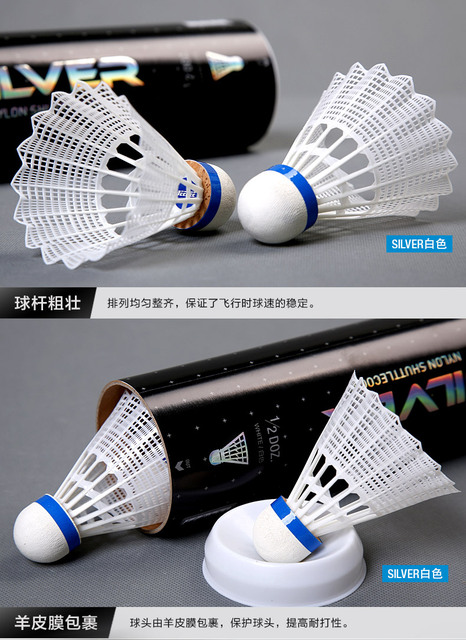 Lotka badmintona nylonowa zabezpieczona przed uderzeniami, latająca stabilnie, z bezpłatną dostawą - Wianko - 7