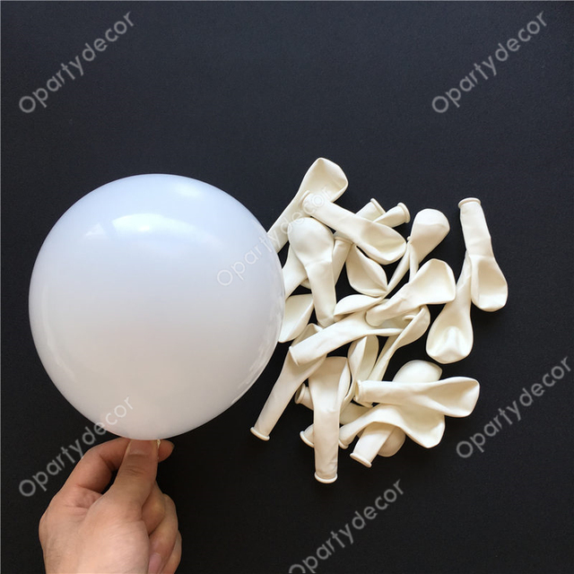 Zestaw 100 sztuk dekoracji urodzinowych: matowe niebieskie i białe balony, perłowe balony lateksowe oraz dekoracje ślubne w kształcie łuku z balonów - Wianko - 5