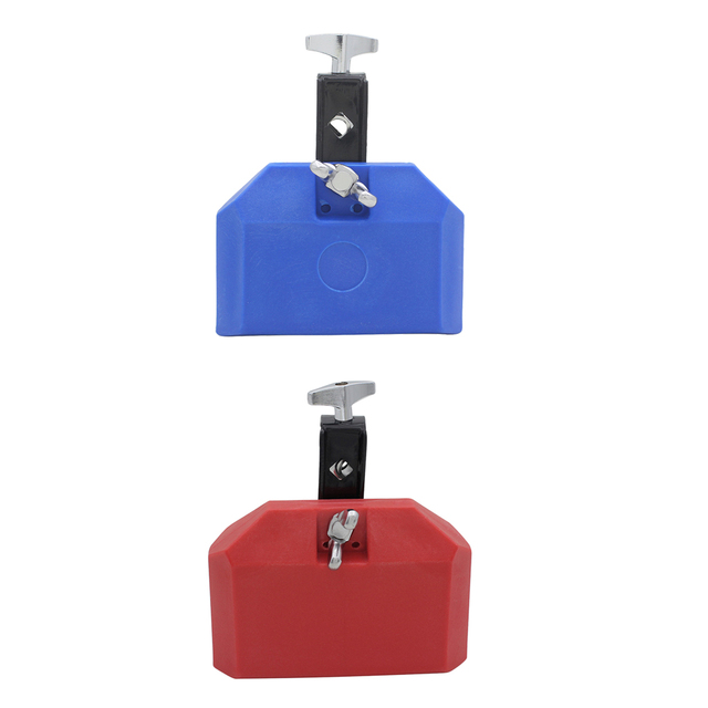 Zestaw 2 plastikowych dzwonków perkusyjnych dla krów - czerwone i niebieskie - Wianko - 5