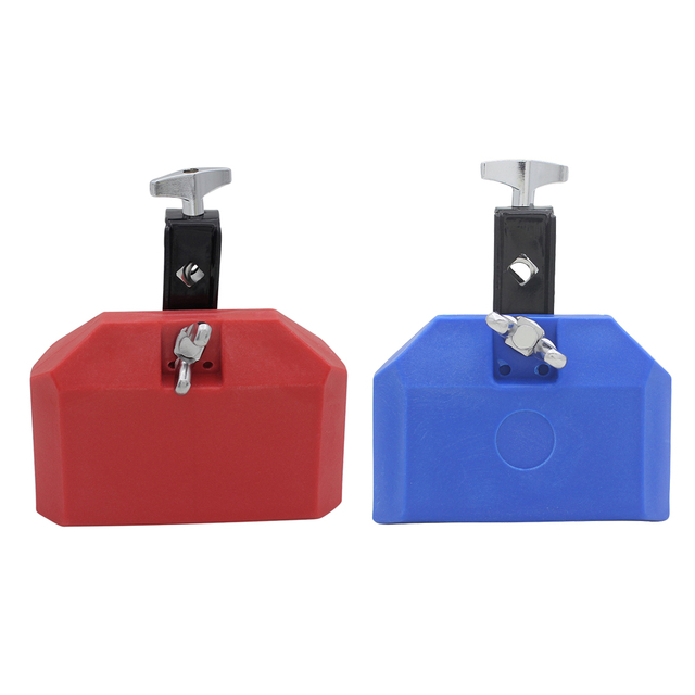 Zestaw 2 plastikowych dzwonków perkusyjnych dla krów - czerwone i niebieskie - Wianko - 3