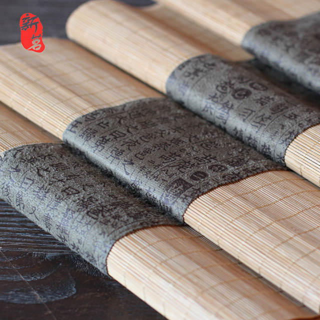 Stolik do herbaty z bambusową matą, idealny do ceremonii Gongfu - Wianko - 10