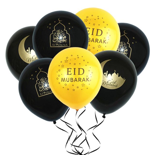 Mieszane złote balony konfetti Eid Mubarak Ramadan - dekoracja dla muzułmanów - Wianko - 3