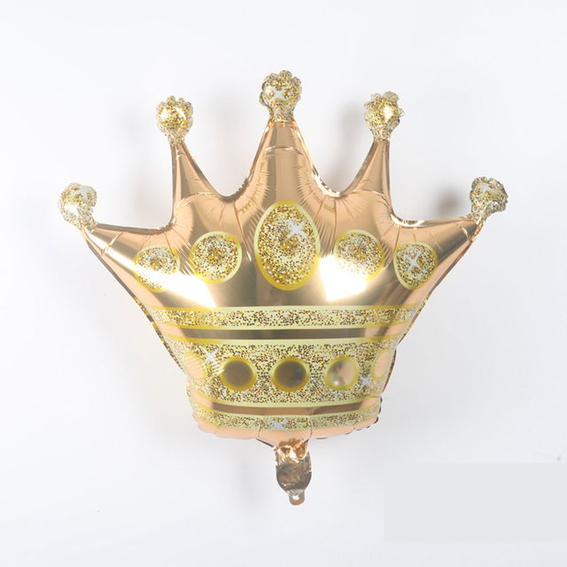Balon foliowy 1pc - duży złoty korona królowej na przyjęcie baby shower, urodziny, coroa party - dekoracja i zabawka dla dorosłych i dzieci - Wianko - 4