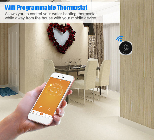 Tuya inteligentny regulator temperatury Wifi do ogrzewania podłogowego z Alexa Google Home - Wianko - 4